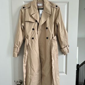 Never work, brand new with tags. Mango trench coat!
